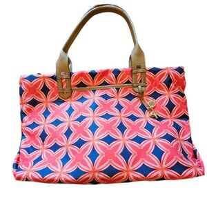 Stella & Dot Red and Blue Tote Bag